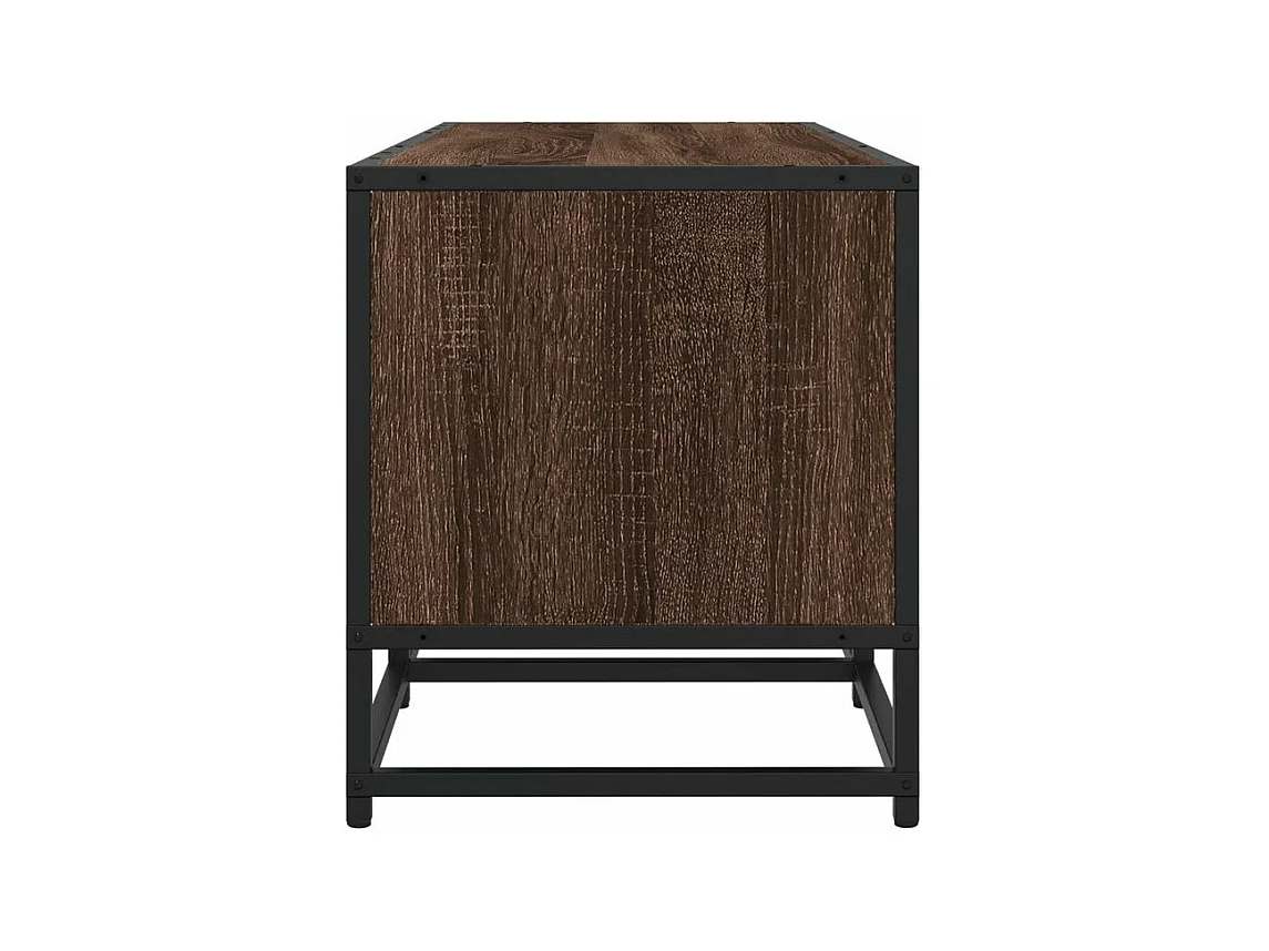 Meuble TV chêne marron 180x35x41 bois d'ingénierie