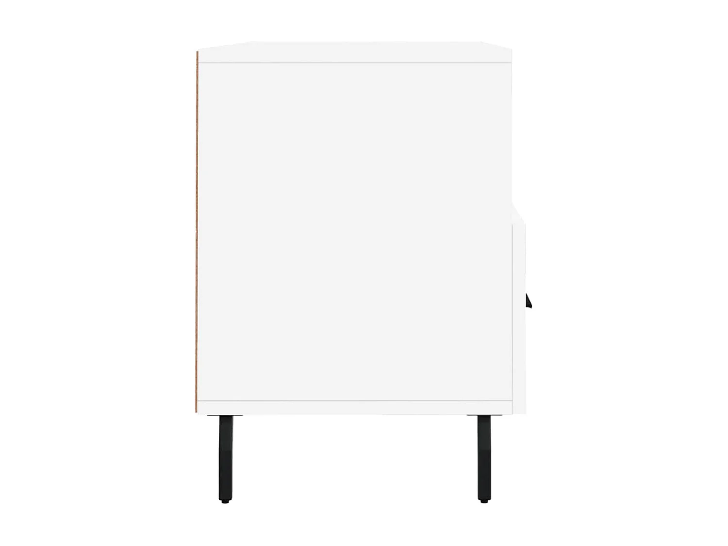 Meuble TV blanc 102x36x50 bois d'ingénierie