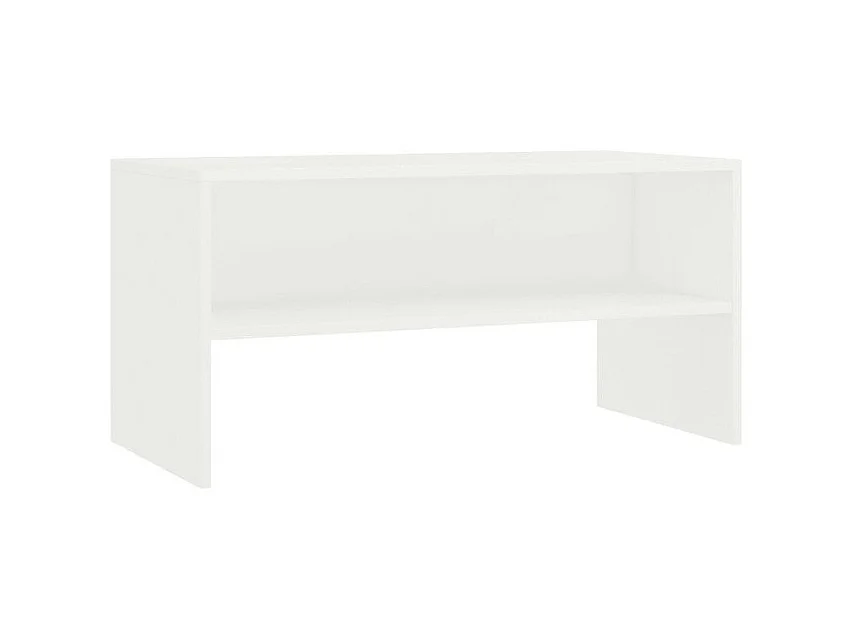Meuble TV bois blanc Thela 80cm
