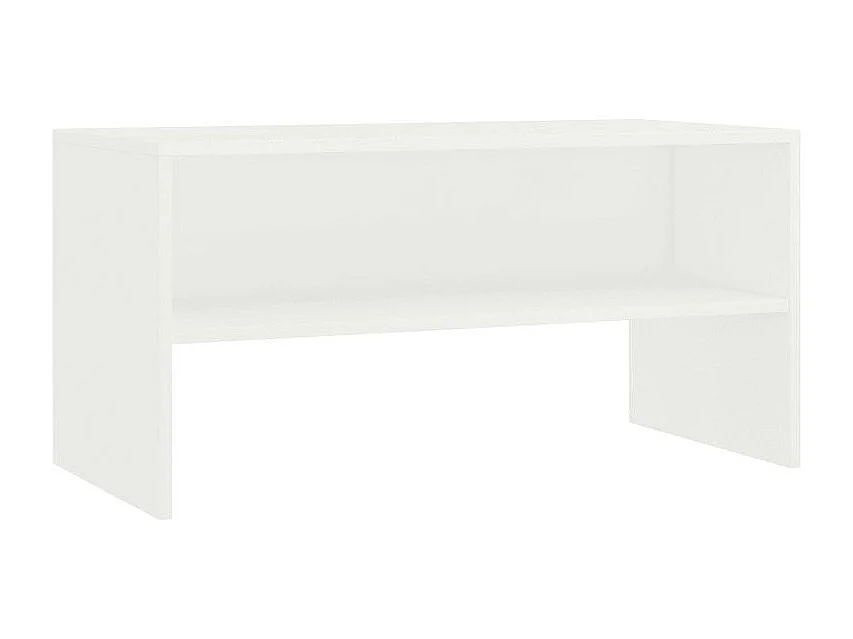 Meuble TV bois blanc Thela 80cm