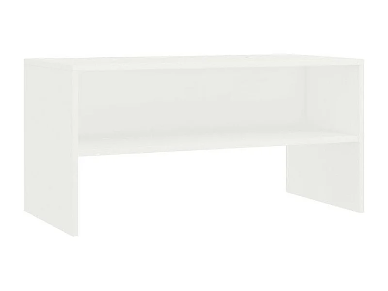 Meuble TV bois blanc Thela 80cm