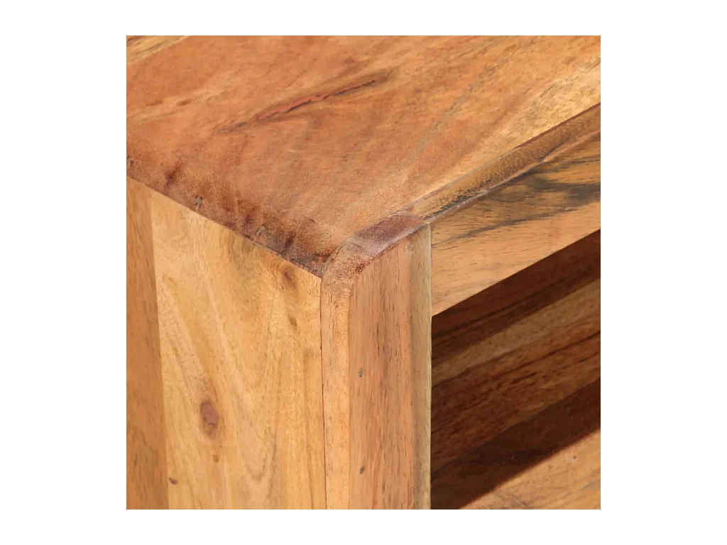 Meuble TV 110x30x40 Bois d'acacia massif 2