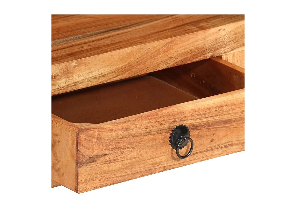 Meuble TV 110x30x40 Bois d'acacia massif 2