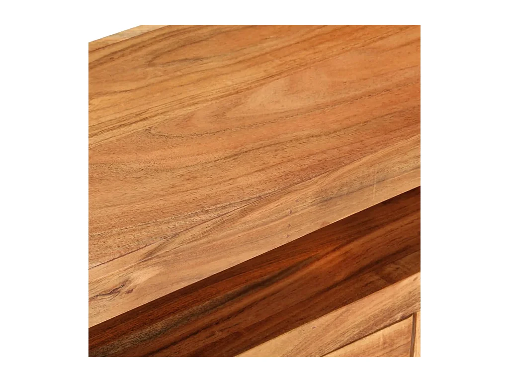 Meuble TV 110x30x40 Bois d'acacia massif 2