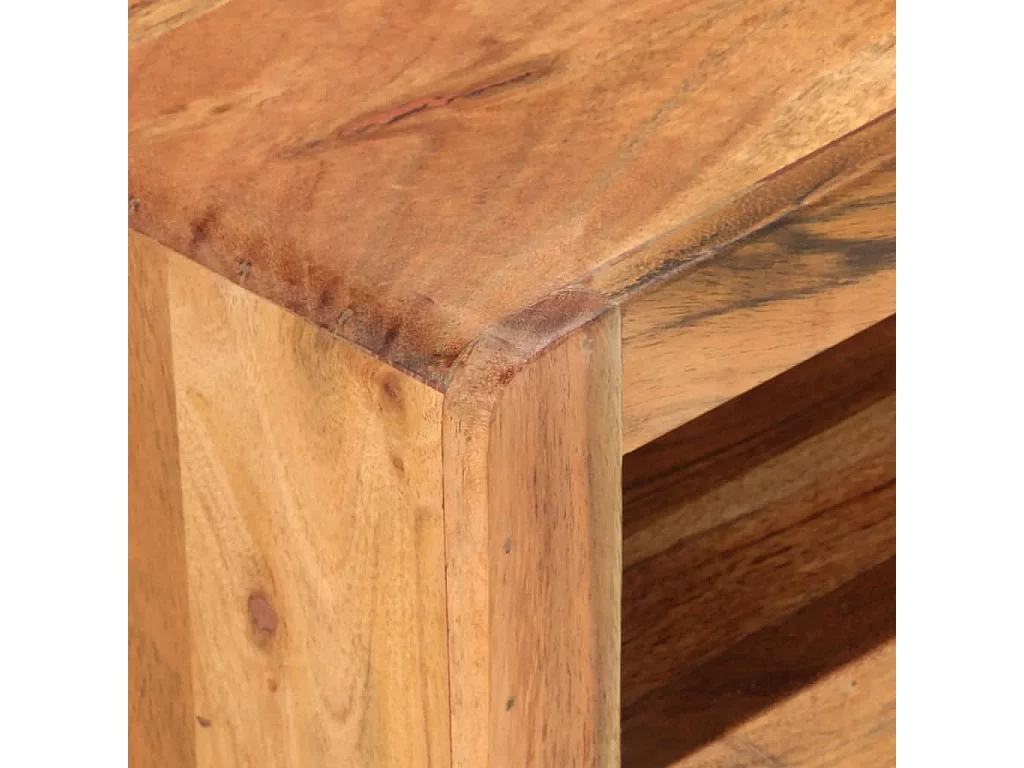 Meuble TV 110x30x40 Bois d'acacia massif 2