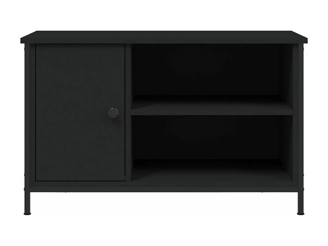 Meuble TV Noir 80x40x50 Bois d'ingénierie