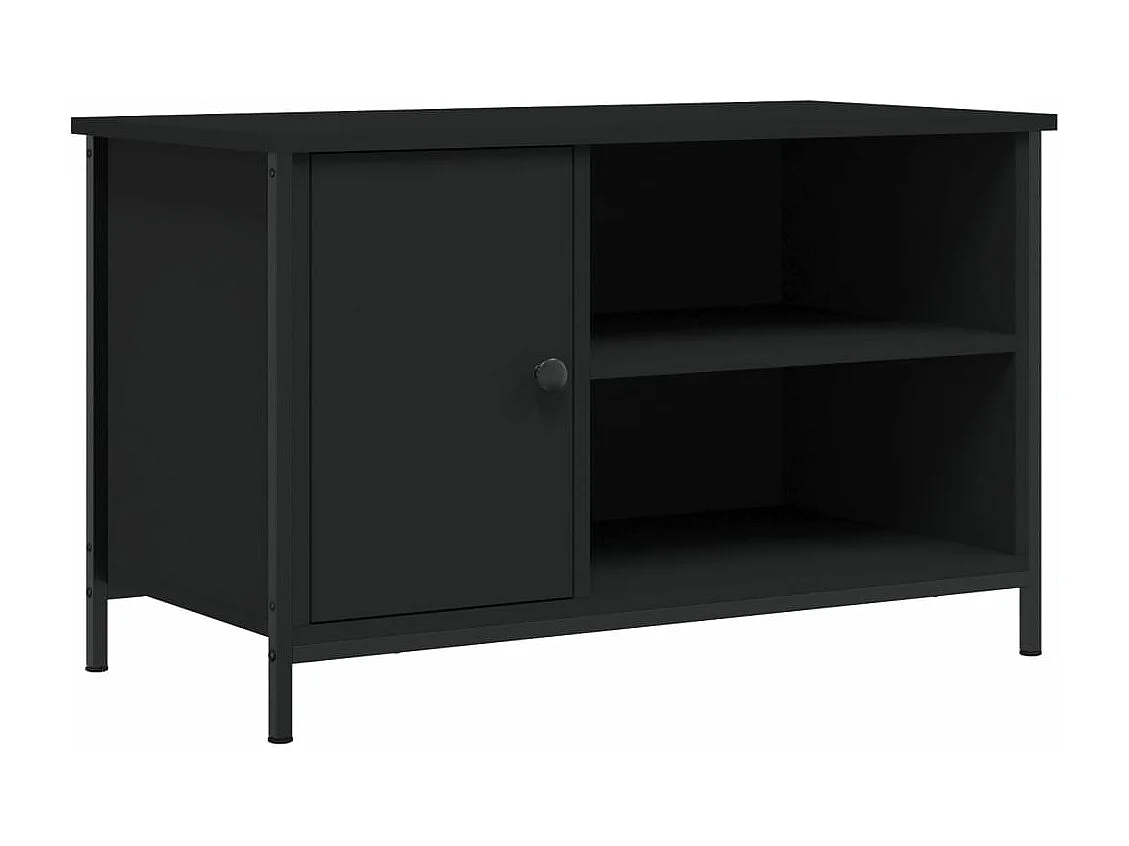 Meuble TV Noir 80x40x50 Bois d'ingénierie
