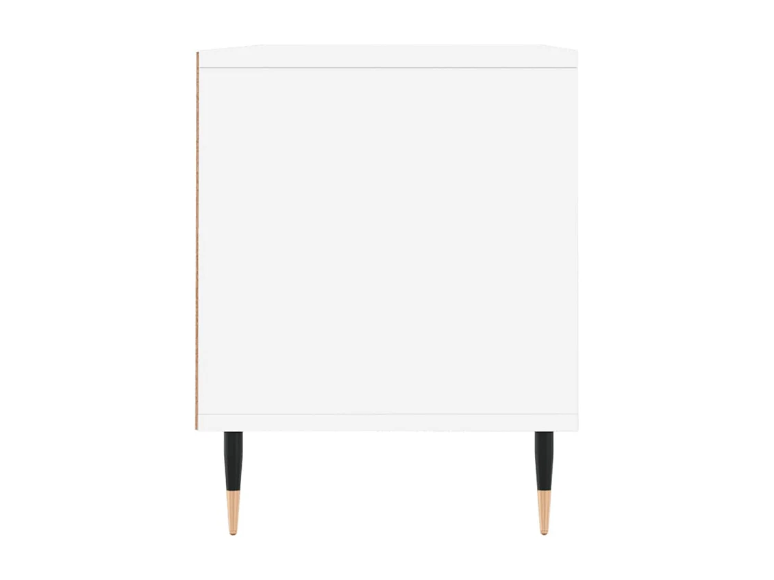 Meuble TV blanc 100x34,5x44,5 bois d'ingénierie