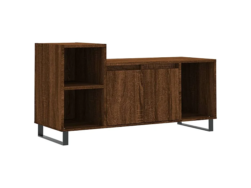 Meuble TV Chêne marron 100x35x55 Bois d'ingénierie