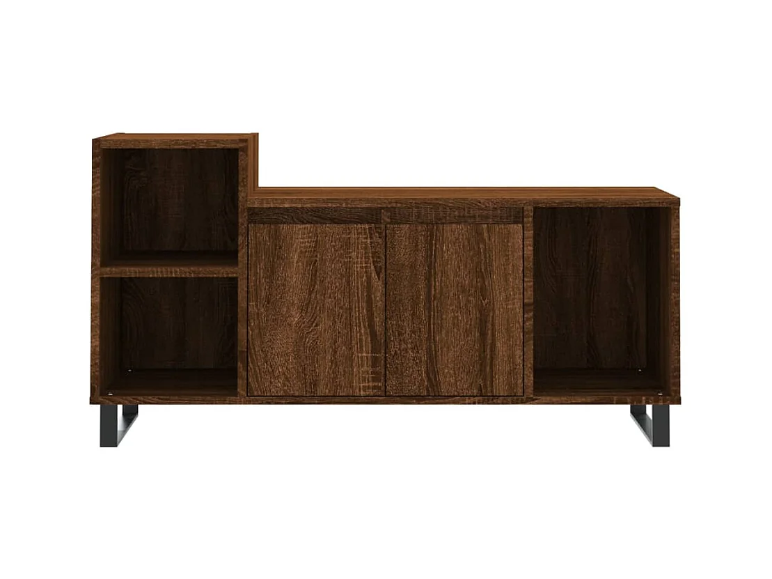 Meuble TV Chêne marron 100x35x55 Bois d'ingénierie