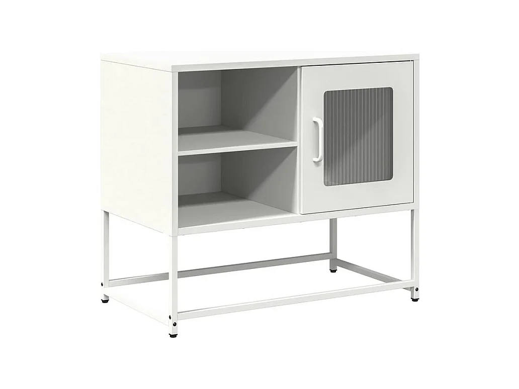Meuble TV blanc 68x39x60,5 acier