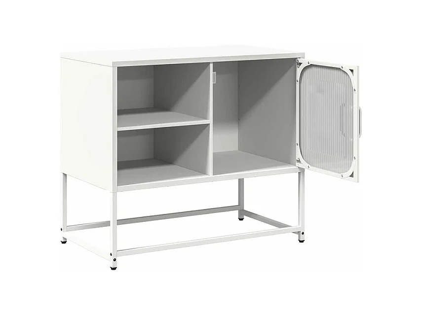 Meuble TV blanc 68x39x60,5 acier