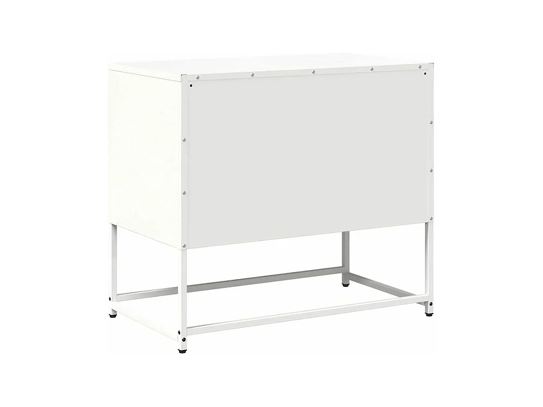 Meuble TV blanc 68x39x60,5 acier