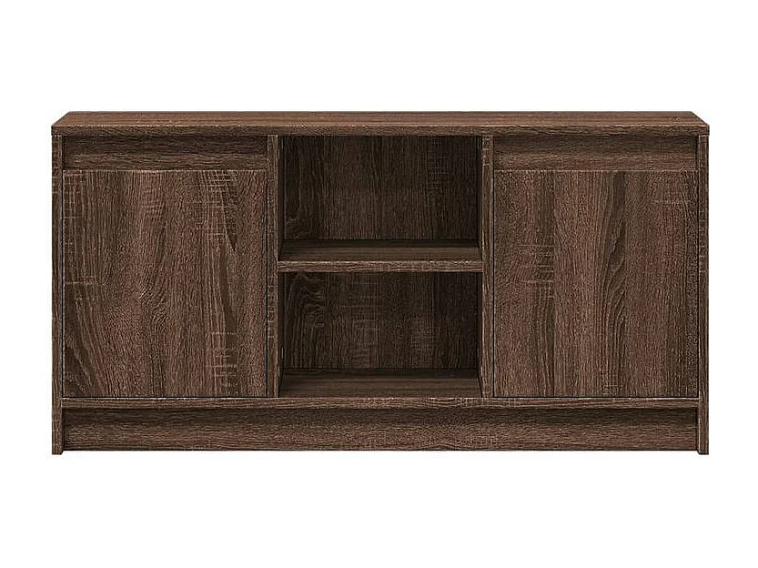 Meuble TV avec LED chêne marron 100x34x50 bois d'ingénierie