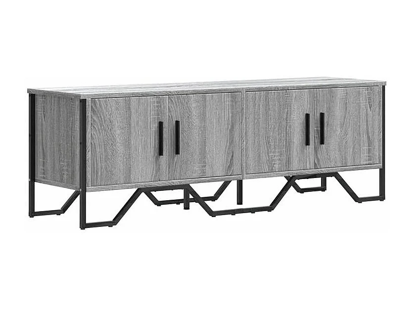 Meuble TV sonoma gris 122x34x41 bois d'ingénierie