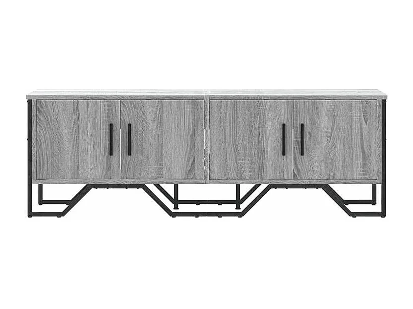 Meuble TV sonoma gris 122x34x41 bois d'ingénierie