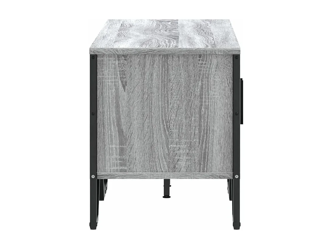 Meuble TV sonoma gris 122x34x41 bois d'ingénierie