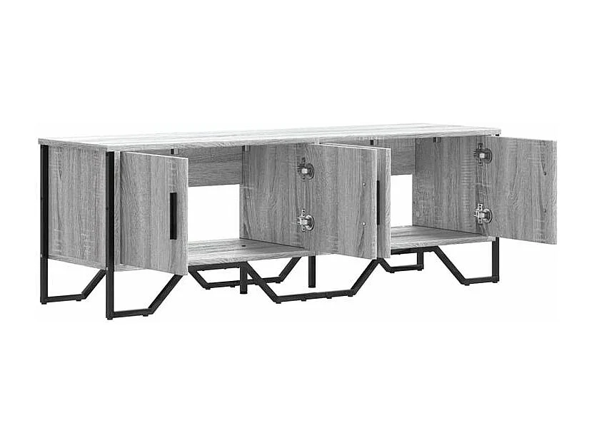 Meuble TV sonoma gris 122x34x41 bois d'ingénierie