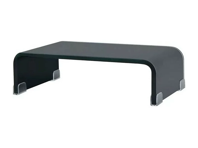 Meuble TV verre noir Martial 40cm