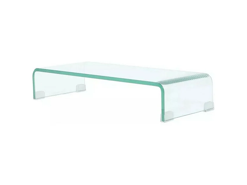 Meuble TV verre transparent Martial 60cm