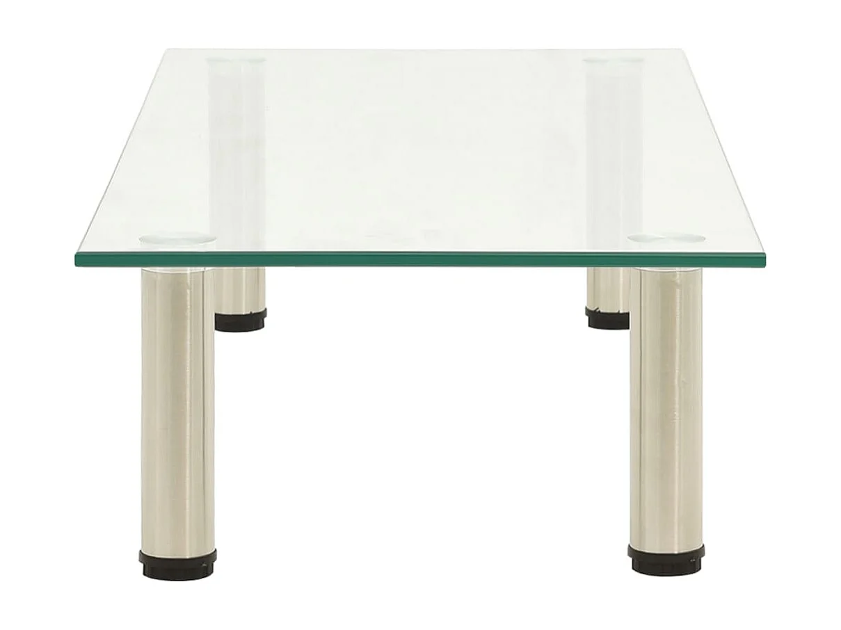 Meuble TV Transparent 80x35x17 Verre trempé