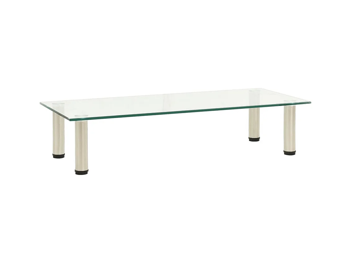 Meuble TV Transparent 80x35x17 Verre trempé