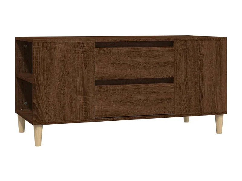 Meuble TV Chêne marron 102x44,5x50 Bois d'ingénierie