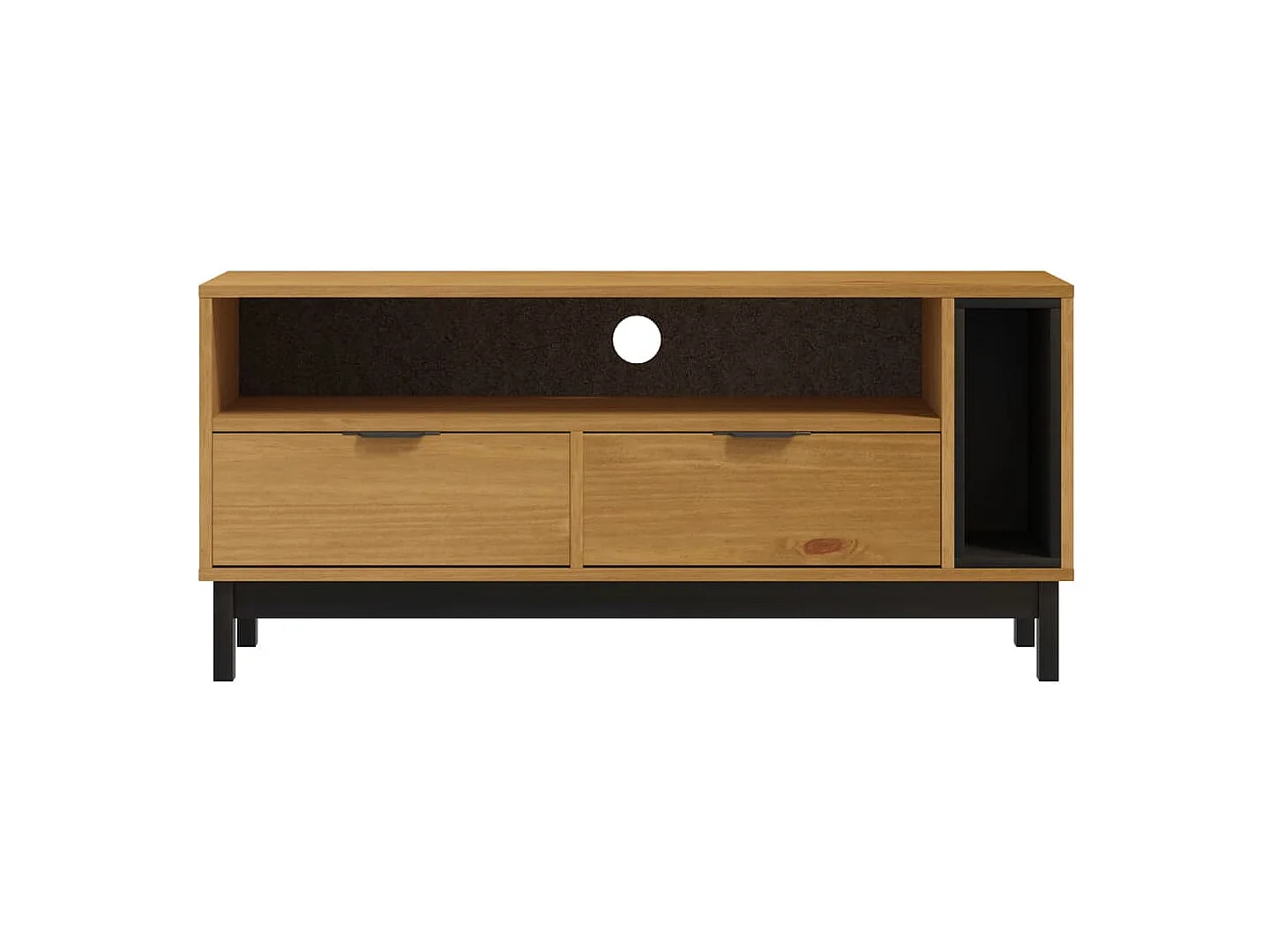 Meuble TV FLAM 110x40x50 bois massif de pin