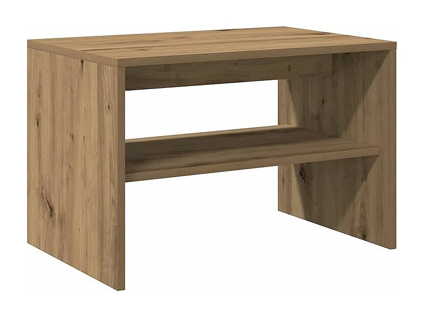 Meuble TV chêne artisanal 60x40x40 bois d'ingénierie