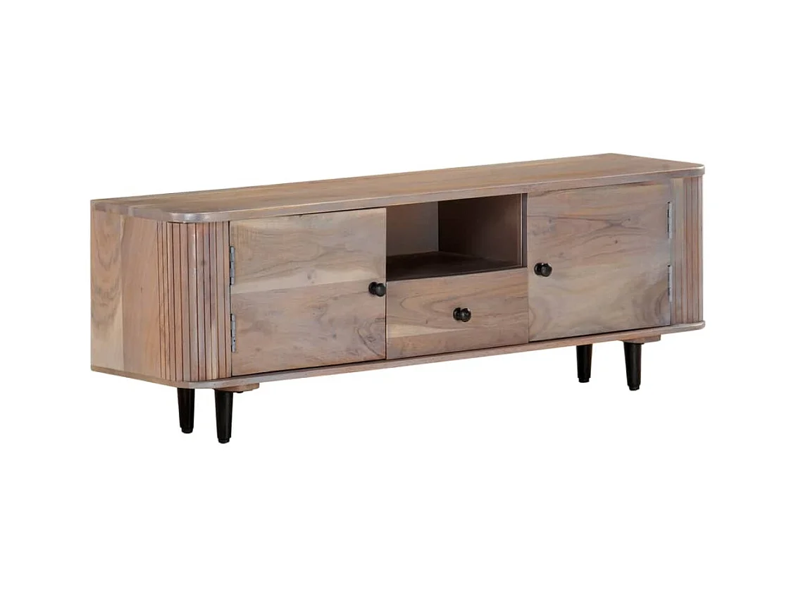 Meuble TV 118x30x40 Bois d'acacia massif