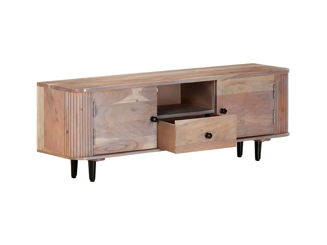 Meuble TV 118x30x40 Bois d'acacia massif
