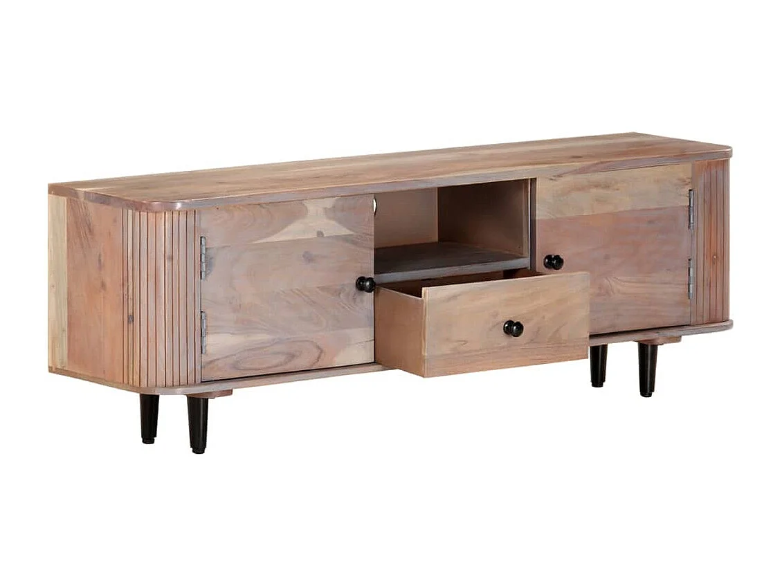 Meuble TV 118x30x40 Bois d'acacia massif