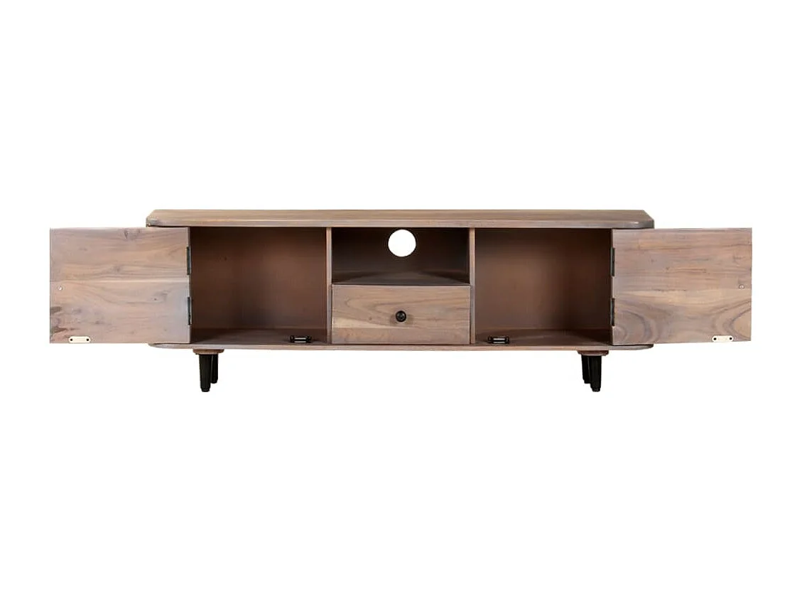 Meuble TV 118x30x40 Bois d'acacia massif