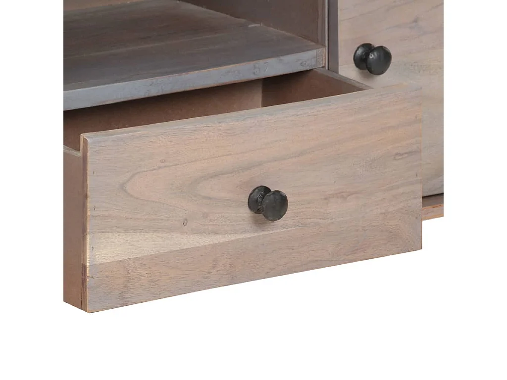 Meuble TV 118x30x40 Bois d'acacia massif