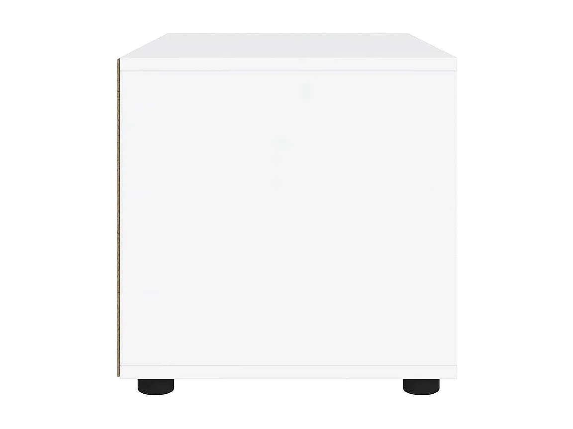 Meuble TV VISNES blanc 60x40x38 bois d'ingénierie