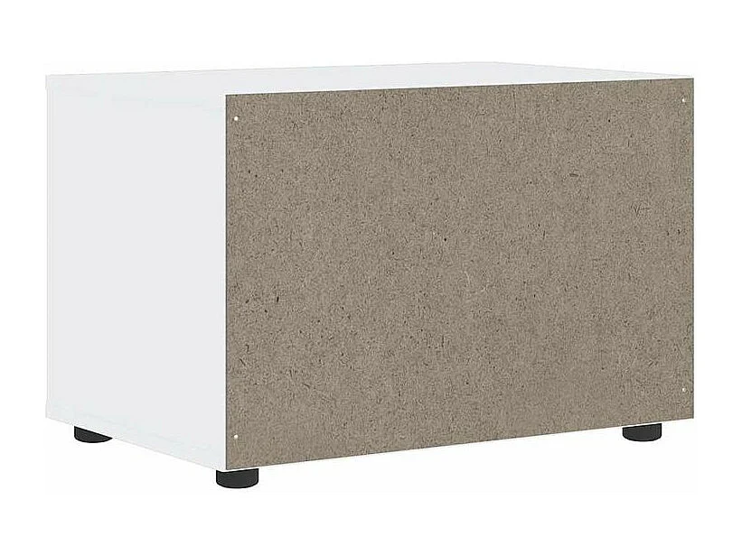 Meuble TV VISNES blanc 60x40x38 bois d'ingénierie