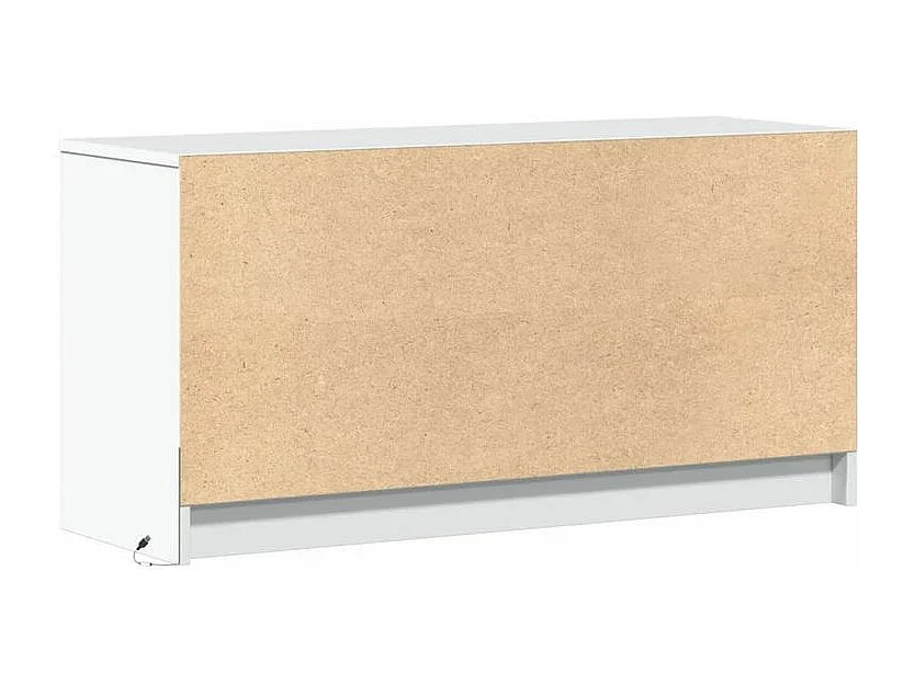 Meuble TV avec LED blanc 100x34x50 bois d'ingénierie