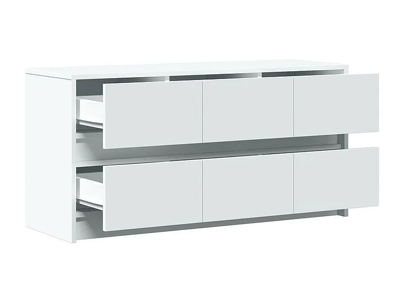 Meuble TV avec LED blanc 100x34x50 bois d'ingénierie