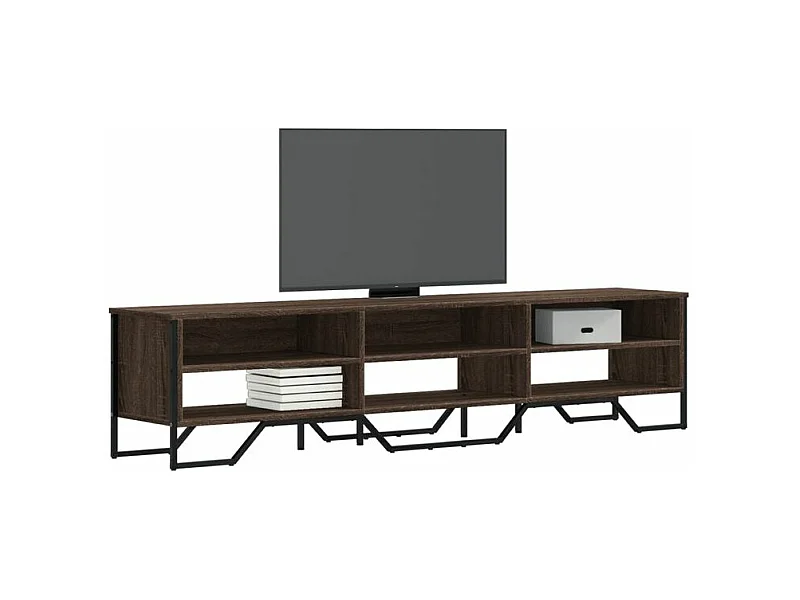 Meuble TV chêne marron 180x34x41 bois d'ingénierie