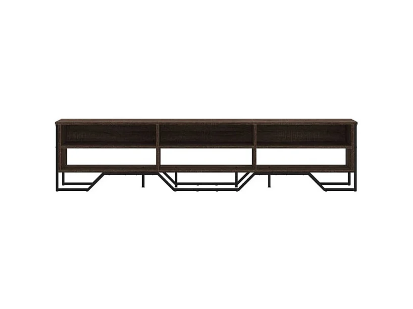 Meuble TV chêne marron 180x34x41 bois d'ingénierie