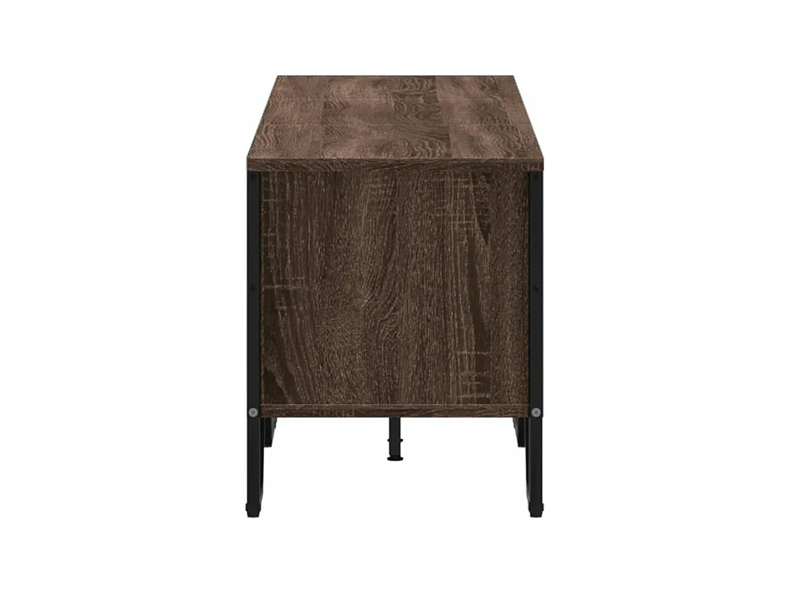 Meuble TV chêne marron 180x34x41 bois d'ingénierie
