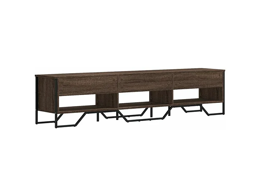 Meuble TV chêne marron 180x34x41 bois d'ingénierie