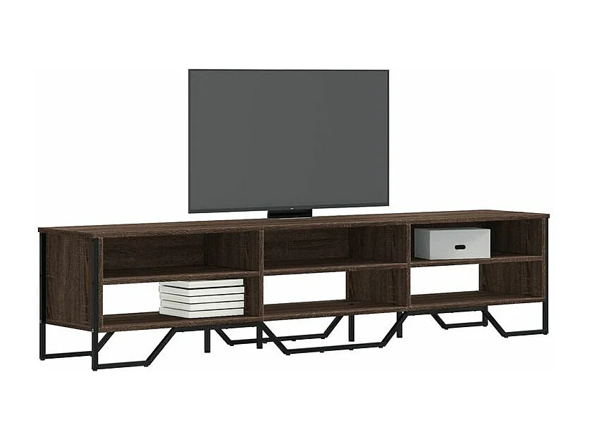 Meuble TV chêne marron 180x34x41 bois d'ingénierie