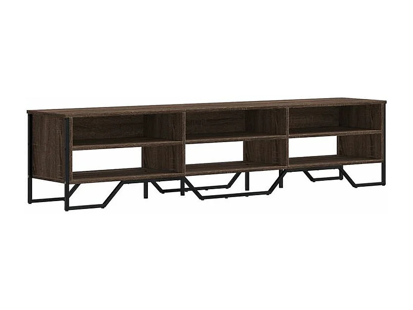 Meuble TV chêne marron 180x34x41 bois d'ingénierie