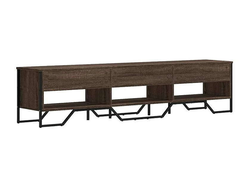 Meuble TV chêne marron 180x34x41 bois d'ingénierie