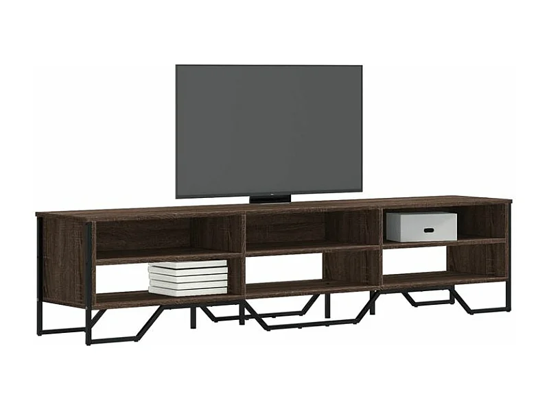 Meuble TV chêne marron 180x34x41 bois d'ingénierie