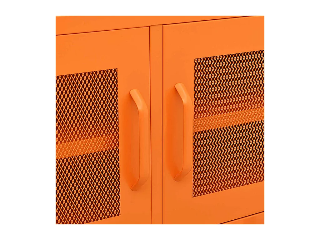 Meuble TV Orange 105x35x50 Acier 2