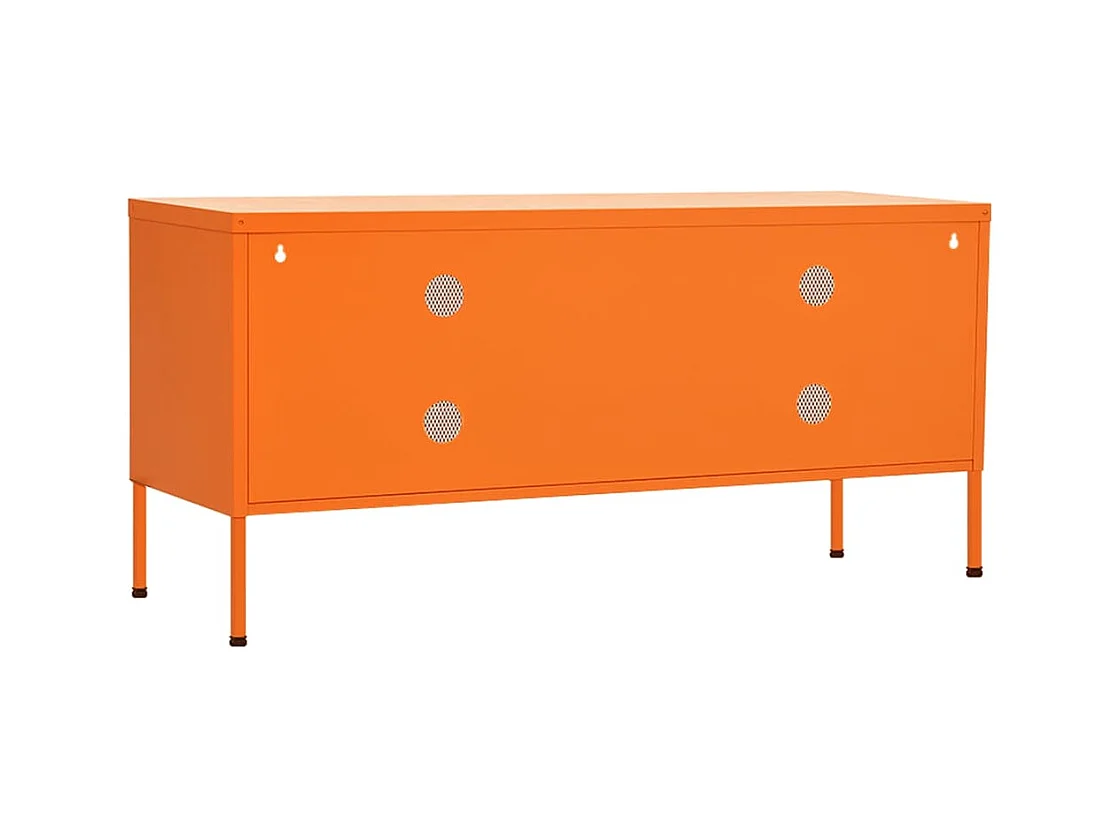 Meuble TV Orange 105x35x50 Acier 2