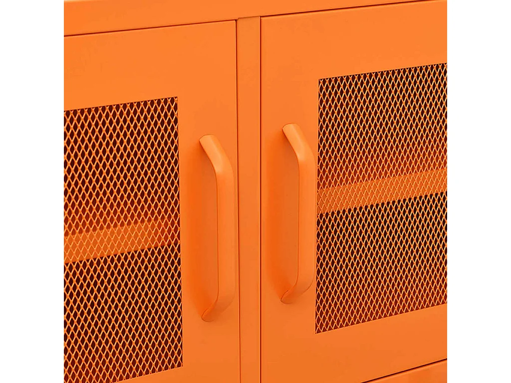 Meuble TV Orange 105x35x50 Acier 2