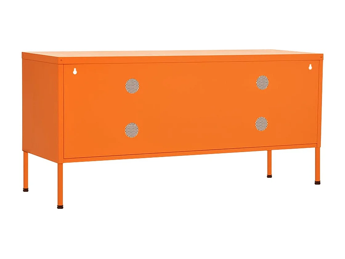 Meuble TV Orange 105x35x50 Acier 2